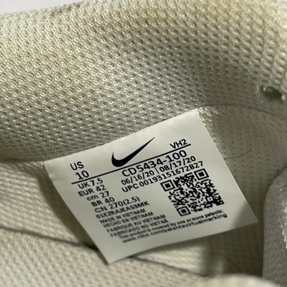 Nike Court Vision Low top Women's size 10 white sneakers - Picture 13 of 15